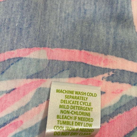 Lilly Pulitzer Dress Size L 100% Cotton Knit Sailboat Print EUC - Picture 9 of 9